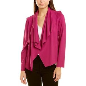 Anne Klein Serenity Drape Front Jacket - Elderberry (M)
